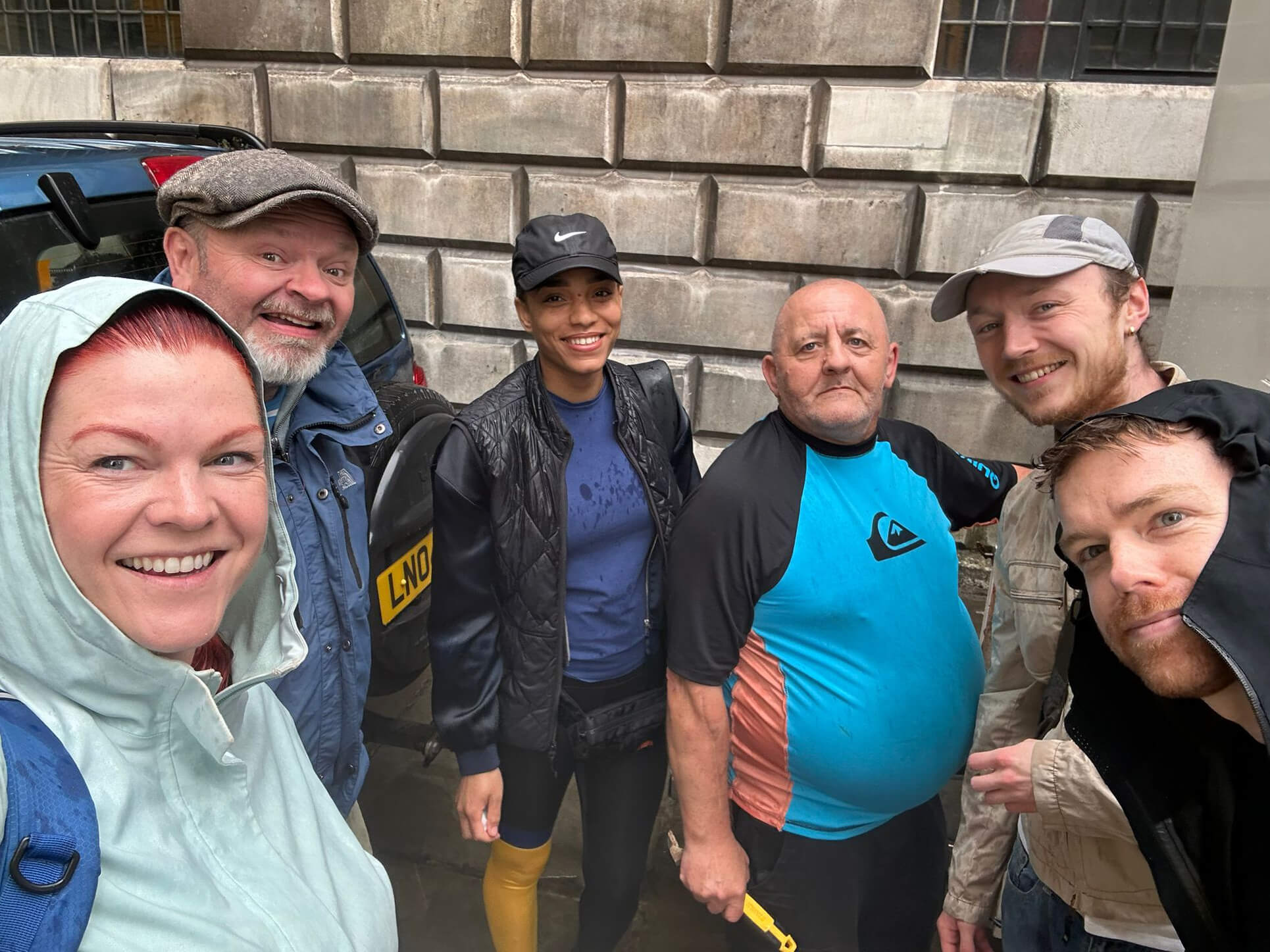 ShowerBox volunteers at St Giles, London. 