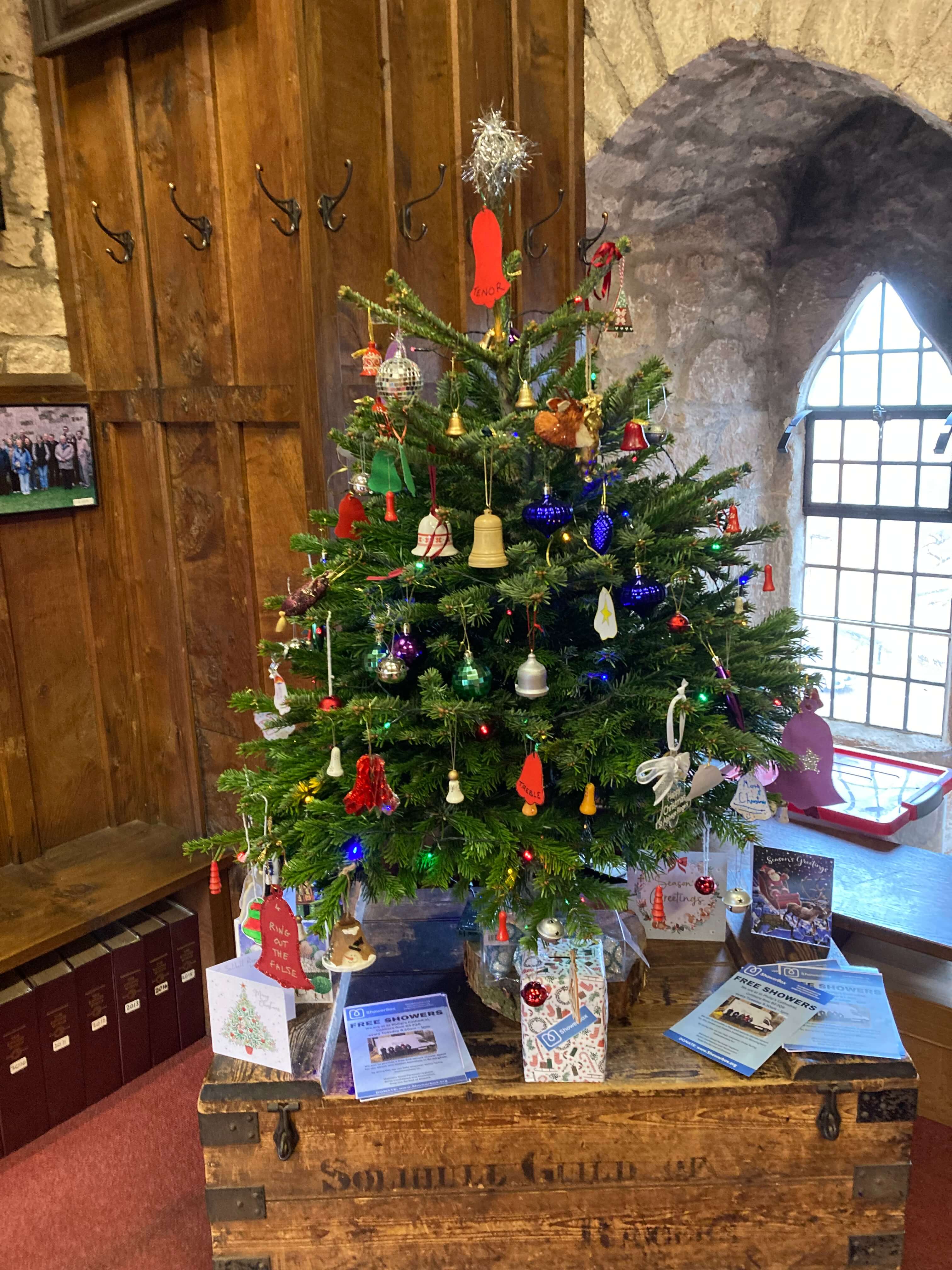 Bell ringers of St Alphege christmas tree