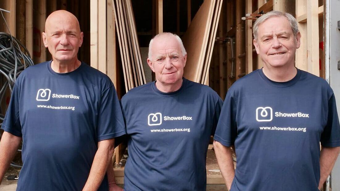 Don Russell, Brue Loudon and Ewen Kinnear of ShowerBoxBirmingham