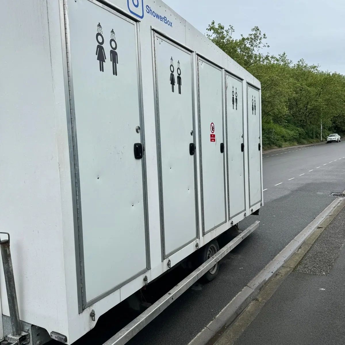 The found ShowerBox trailer on Cody Road