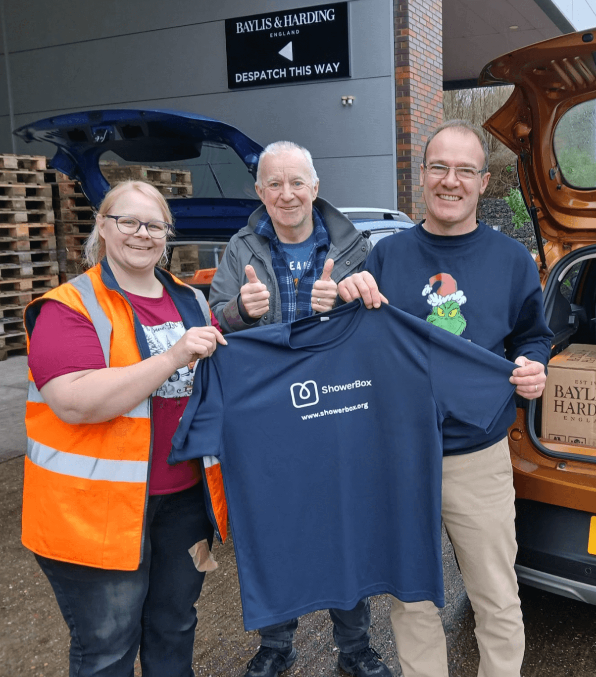 Bruce Loudon and Don Richards with Tammy of Baylis & Harding